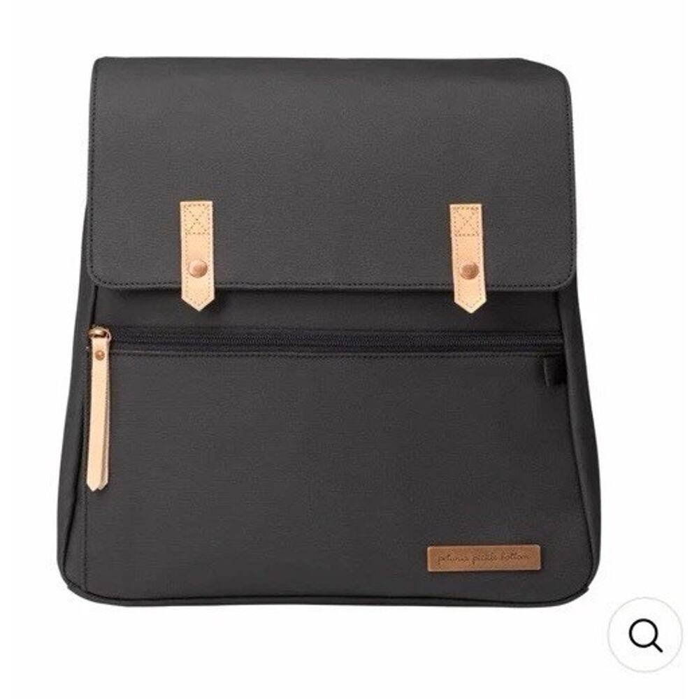 Petunia Pickle Bottom Meta Backpack in Black Matte Canvas Diaper Bag NWT READ